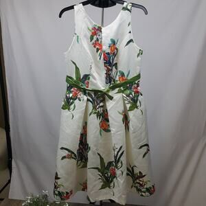 Jeuvre White Floral Dress sz XL/14/42